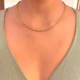 Colar Elo Baiano - Banhadoa a Ouro - 50cm